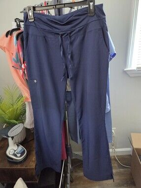 Women's Navy Drawstring Scrub Pants